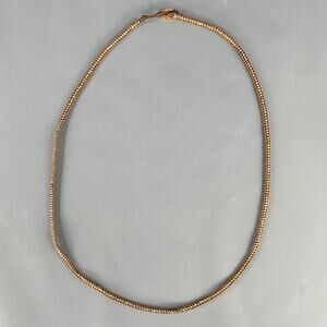 CHAN LUU Brown Gold Woven Metal Leather Convertible Bracelet Necklace